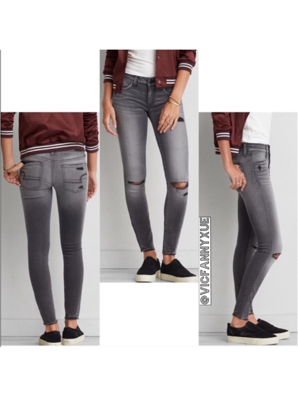 American eagle skinny jeans size 2 short